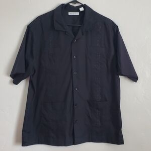 Mens button down guayabera